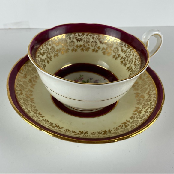 Royal Grafton Teacup and Saucer RARE Flowers - Picture 2 of 8